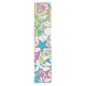 hand van EDDArt - sterren en harten 1 Korte Tafelloper (Voorkant)