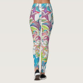 hand van EDDArt - sterren en harten 1 Leggings (Achterkant)