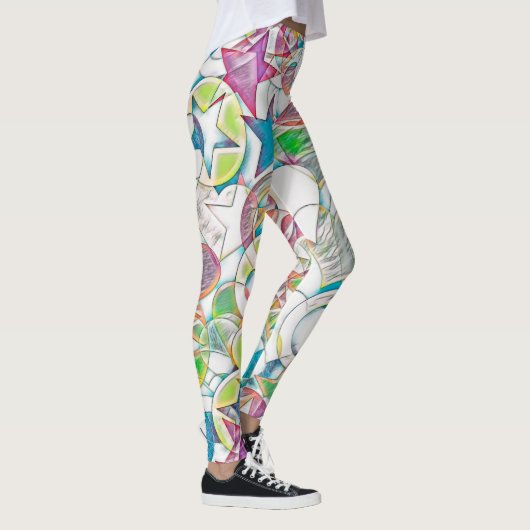 hand van EDDArt - sterren en harten 1 Leggings (Rechts)