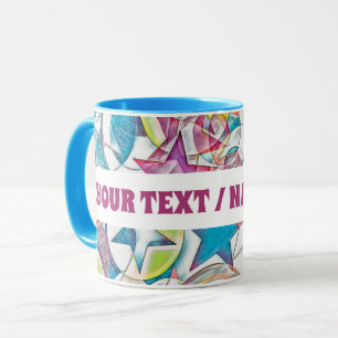 hand van EDDArt - sterren en harten 1 Mok