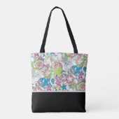 hand van EDDArt - sterren en harten 1 Tote Bag (Achterkant)