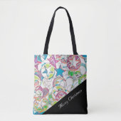 hand van EDDArt - sterren en harten 1 Tote Bag (Voorkant)