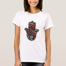 Hand van Fatima Dames t-shirt
