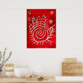 Hand van Fatima - Healing Hands with Love Poster (Keuken)