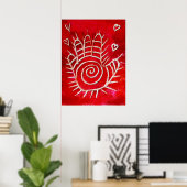 Hand van Fatima - Healing Hands with Love Poster (Thuiskantoor)
