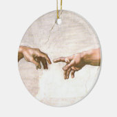 Hand van God door Michelangelo Keramisch Ornament (Links)