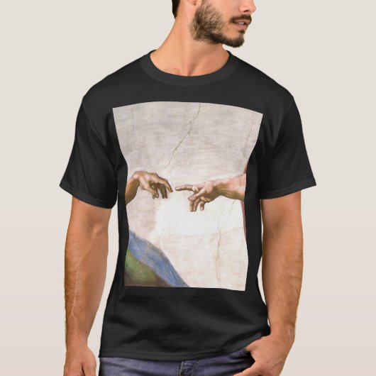 Hand van God door Michelangelo T-shirt (Voorkant)