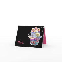 Hand van God Hemsa Dank u kaart