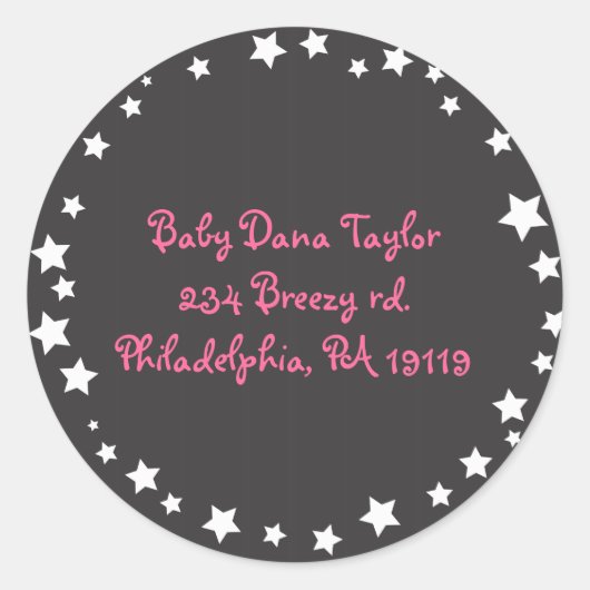 Hand van God Hemsa Retouradres Sticker (Voorkant)