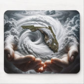 Hand van God houdt Florida in een orkaan Muismat (Voorkant)