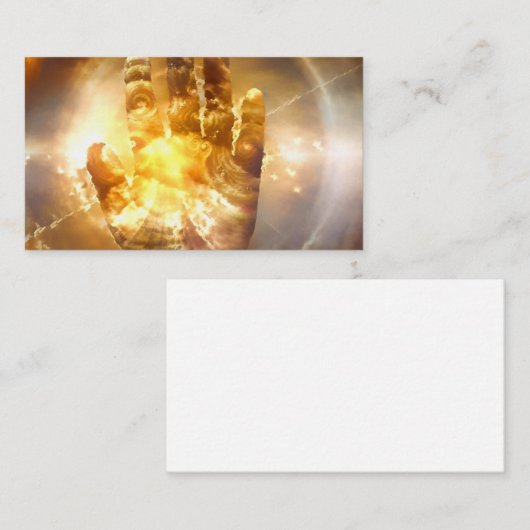 Hand van God Visitekaartje (Voorkant / Achterkant)