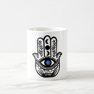 Hand van Hamsa Fatima Evil Eye Koffiemok