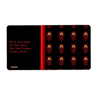 Hand van Hamsa feat: Levensboom 3 Etiket