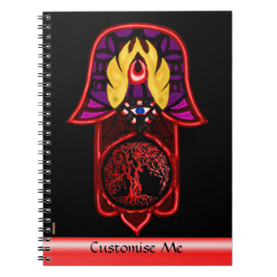 Hand van Hamsa feat: Levensboom 3 Notitieboek