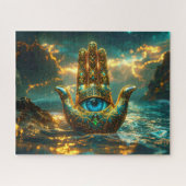 HAND VAN HAMSA – HAND VAN FATIMA – ZEN BOEDDHISME LEGPUZZEL (Horizontaal)