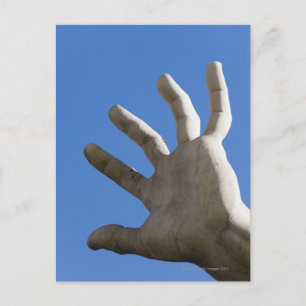 hand van het standbeeld op Fontana dei Quattro Fui Briefkaart