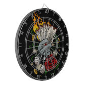 Hand van Kaarten Dartbord (Voorkant Links)