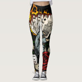 Hand van Kaarten Leggings (Voorkant)