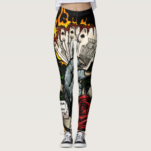 Hand van Kaarten Leggings