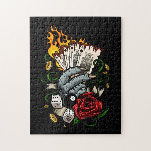 Hand van Kaarten Legpuzzel (Verticaal)