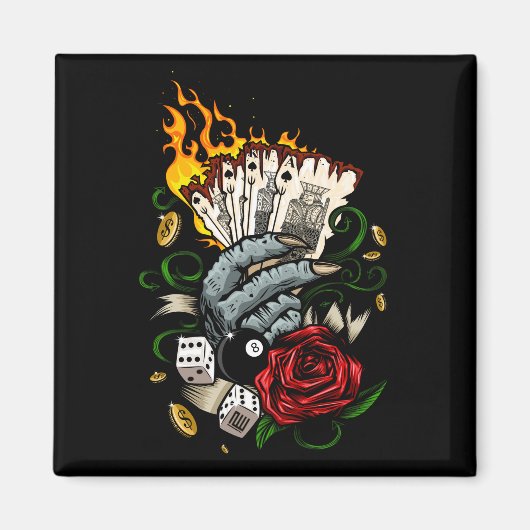 Hand van Kaarten Magneet (Voorkant)