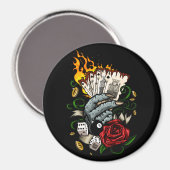 Hand van Kaarten Magneet (Voorkant / Achterkant)