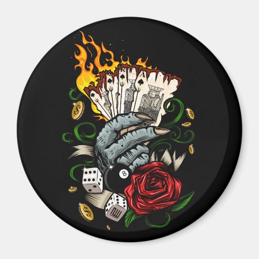 Hand van Kaarten Magneet (Voorkant)