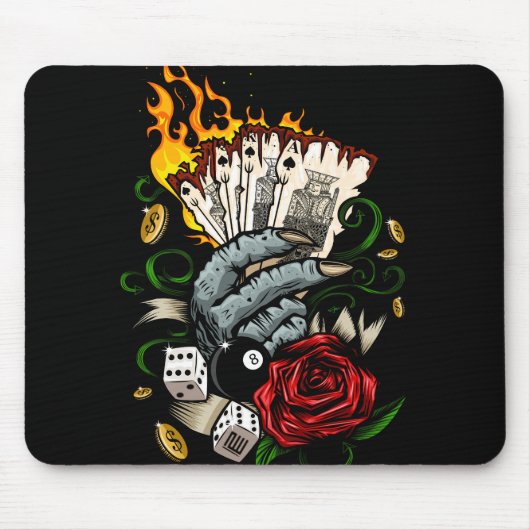 Hand van Kaarten Muismat (Voorkant)