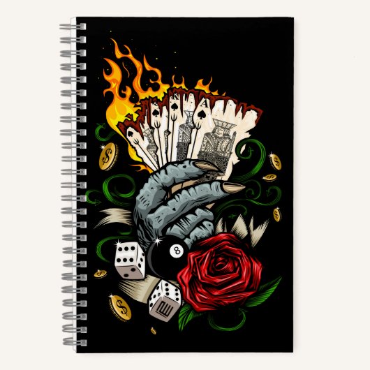 Hand van Kaarten Notitieboek (Voorkant)
