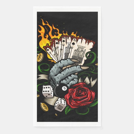 Hand van Kaarten Servet (Voorkant)