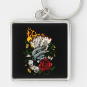 Hand van Kaarten Sleutelhanger (Voorkant)