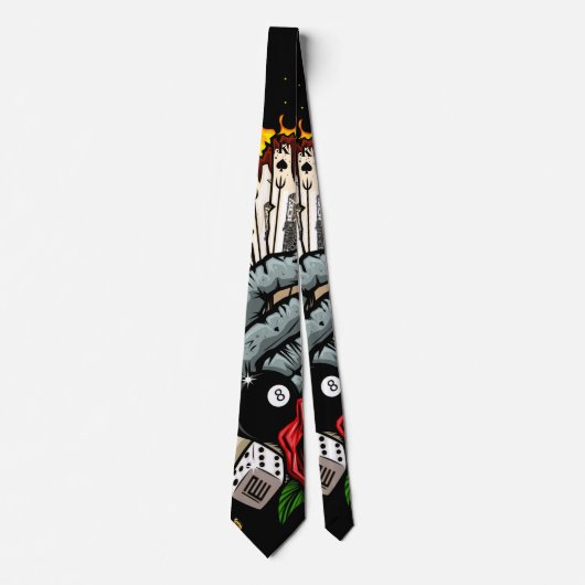 Hand van Kaarten Stropdas (Voorkant)