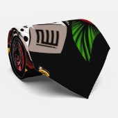 Hand van Kaarten Stropdas (Opgerold)