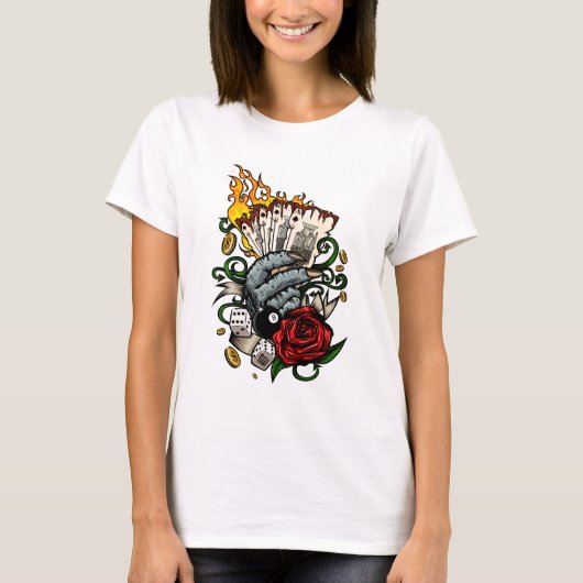 Hand van Kaarten T-shirt (Voorkant)