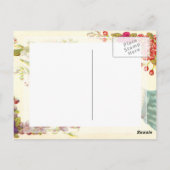 Hand van Liefde Dank U met Bloemen Briefkaart (Achterkant)