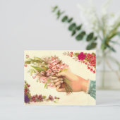  Hand van Liefde Het aanbieden van Lelies van de V Briefkaart (Staand voorkant)