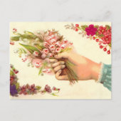  Hand van Liefde Het aanbieden van Lelies van de V Briefkaart (Voorkant)