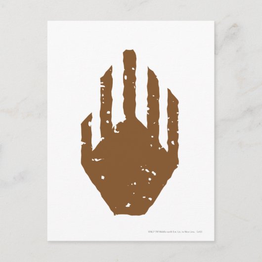 Hand van Saruman Briefkaart (Voorkant)