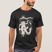 hand van satan Baphomet Satanic Goat Devil Gothic T-shirt (Voorkant)
