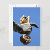 hand van St. Peter met de sleutels van de hemel Briefkaart (Voorkant / Achterkant)