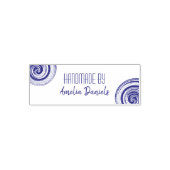 Hand Vervaardigde Swirl Zelfinking Rubber Stamp Zelfinktende Stempel (Design)