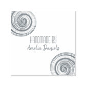 Hand Vervaardigde Swirl Zelfinking Rubber Stamp Zelfinktende Stempel (Design)