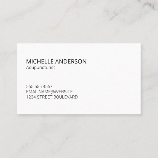 Hand Visitekaartje (Achterkant)