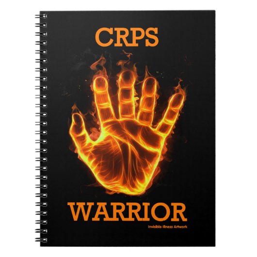 Hand/Vlammen...CRPS Notitieboek (Voorkant)