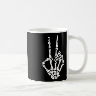 Hand Vredesteken Halloween Kostuum Botten Koffiemok