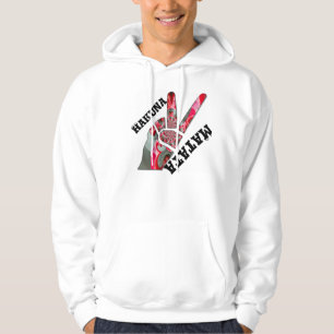 Hand vredesteken. Vingergroet voor de vrede Hoodie