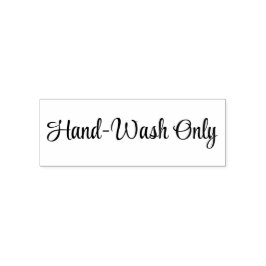 Hand-wash only Stamp Zelfinktende Stempel