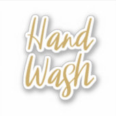 Hand Wash Storage Sticker (Voorkant)