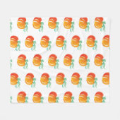 Hand Waterkleurige Elegant Pumpkins Fleece Deken (Voorkant (Horizontaal))