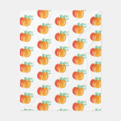 Hand waterverf elegante pompoenen fleece deken (Voorkant)